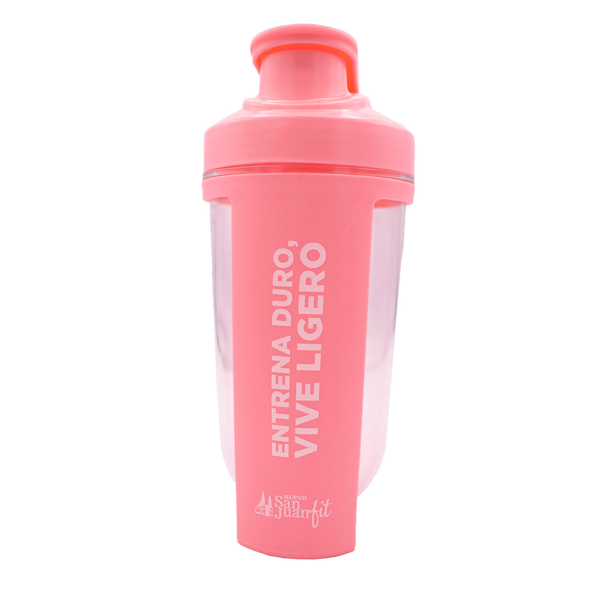 Vaso color rosa con frase