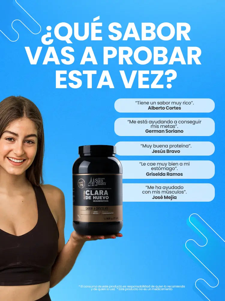Banner de suplemento de proteína para deportistas y atletas