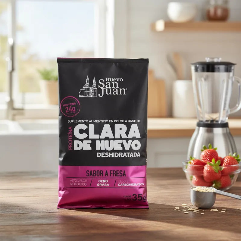 Proteína de clara de huevo deshidratada en sobre