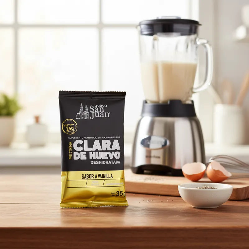 Proteína de clara de huevo deshidratada en sobre